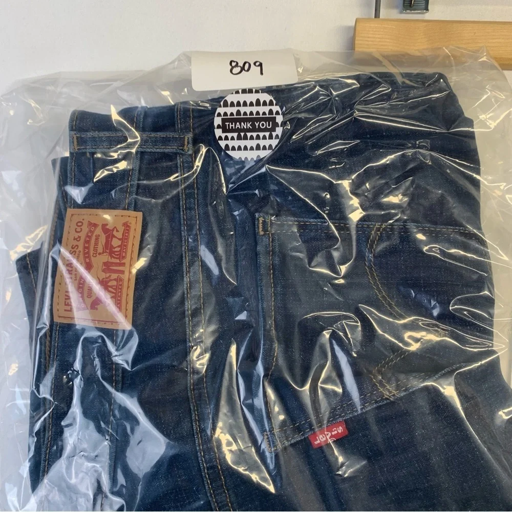 NEW! Levi’s High Rise Skinny 16W (36”W) and 29” Inseam Dark Blue Wash Stretchy - Picture 11 of 12